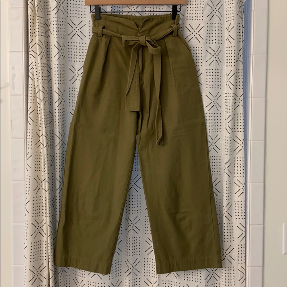 Free People Wide leg, cropped utility pant